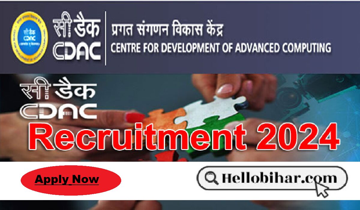 C-DAC Patna Vacancy 2024