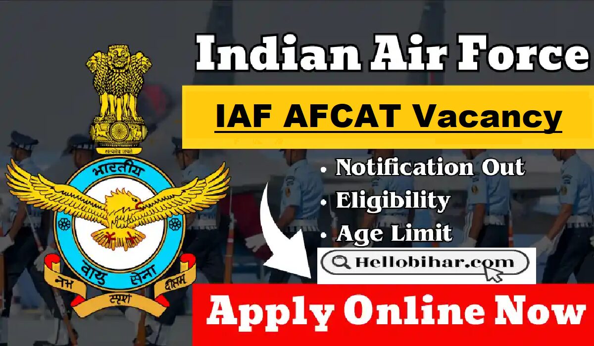 IAF AFCAT Vacancy 2025