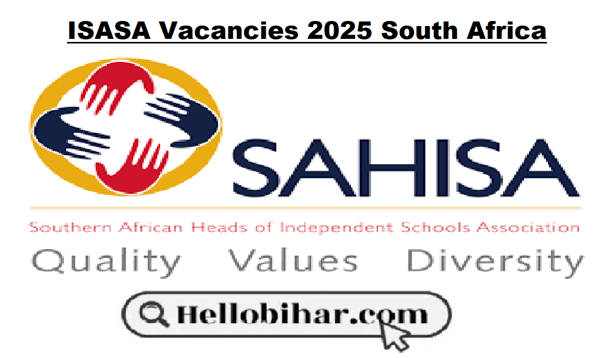 ISASA Vacancies 2025 South Africa