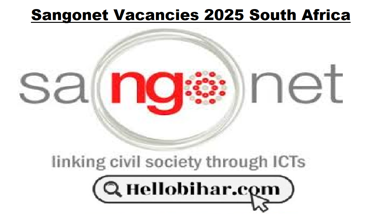 Sangonet Vacancies 2025 South Africa