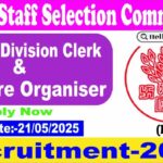 BSSC Welfare Organiser and Lower Division Clerk Recruitment 2025