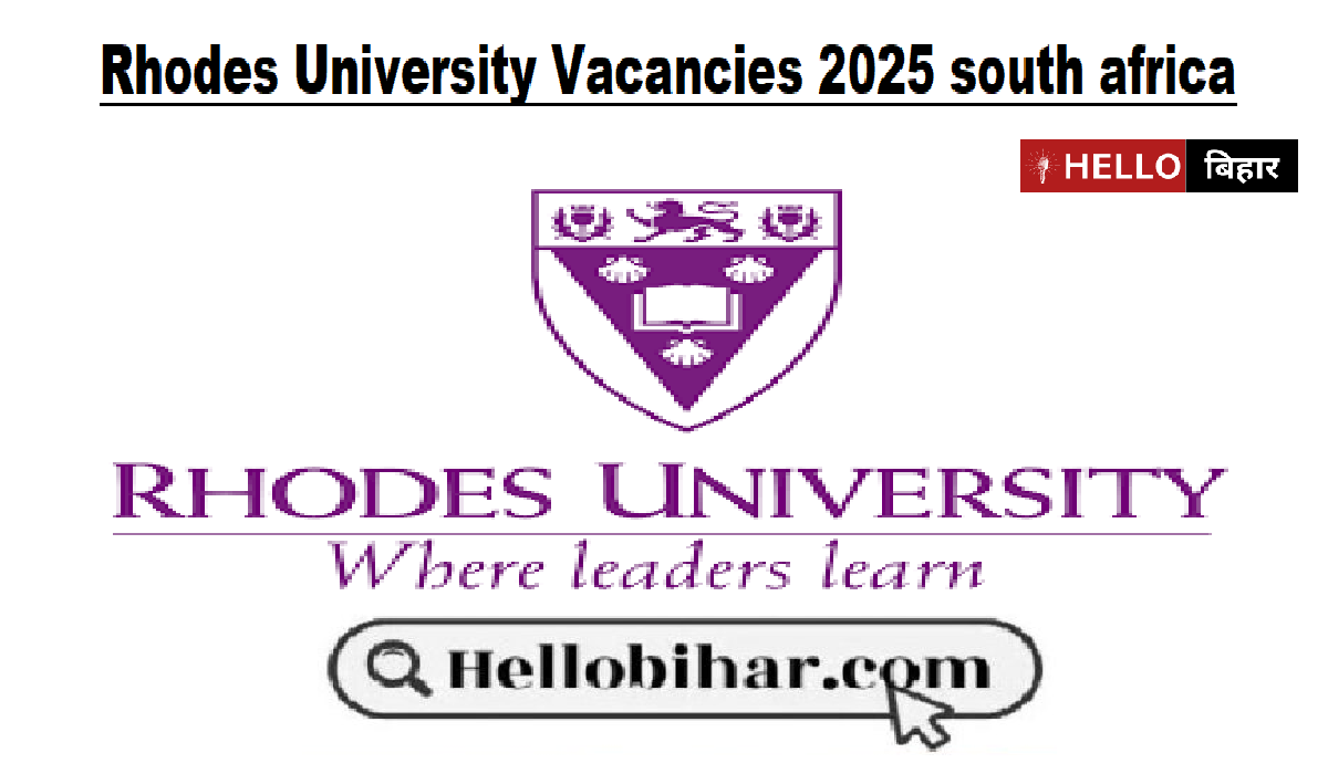 Rhodes University Vacancies 2025 south africa