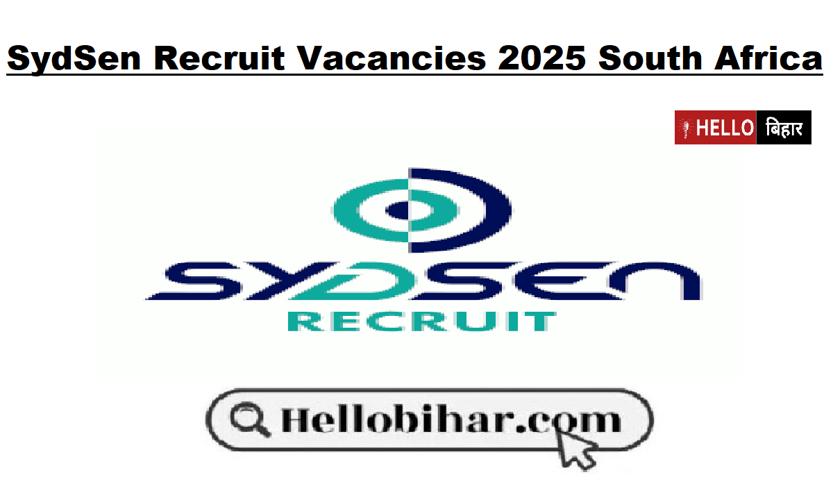SydSen Recruit Vacancies 2025 South Africa