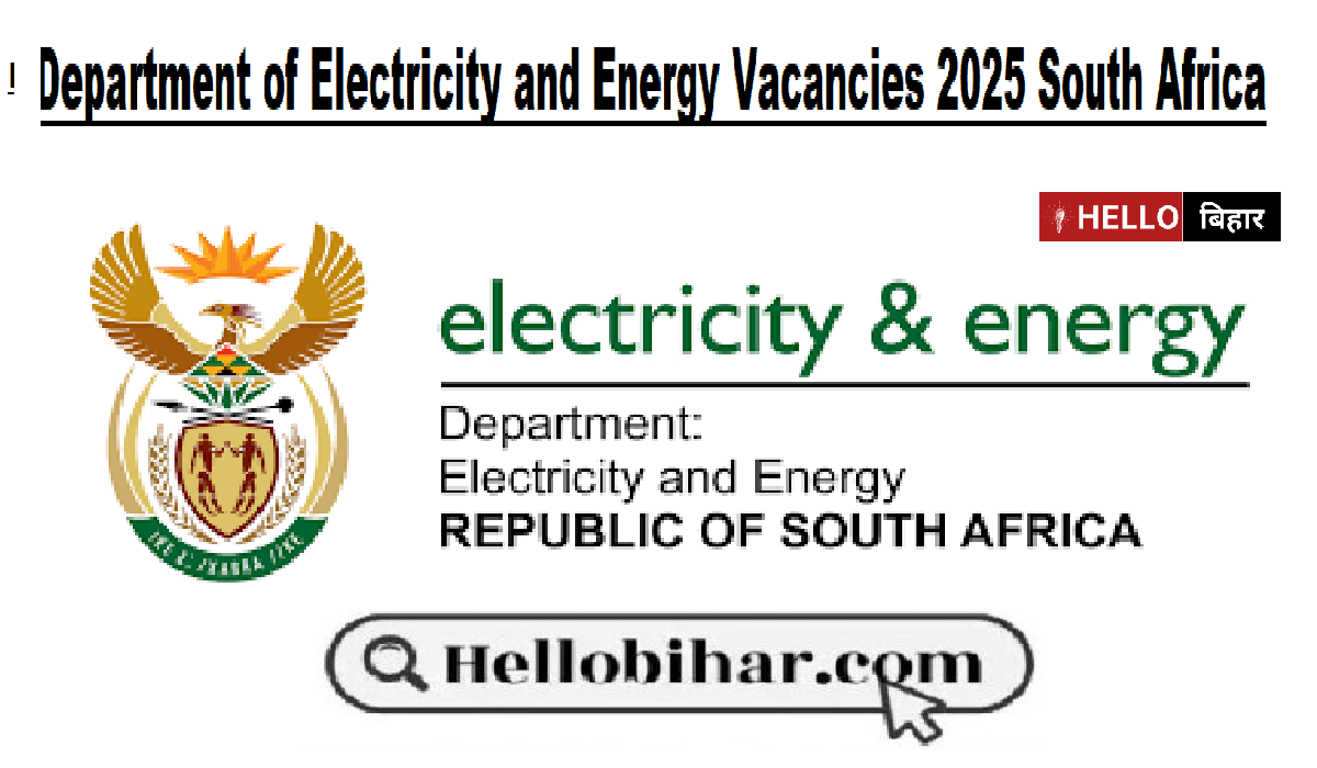 Department of Electricity and Energy Vacancies 2025 South Africa