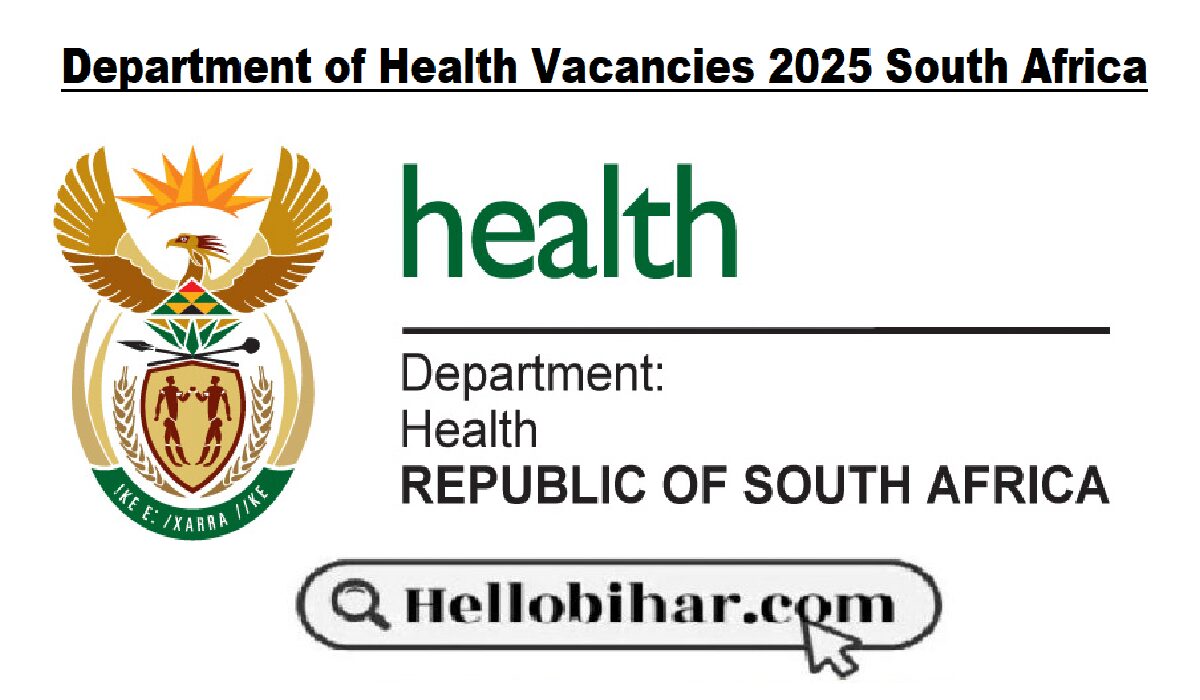 Department of Health Vacancies 2025 South Africa