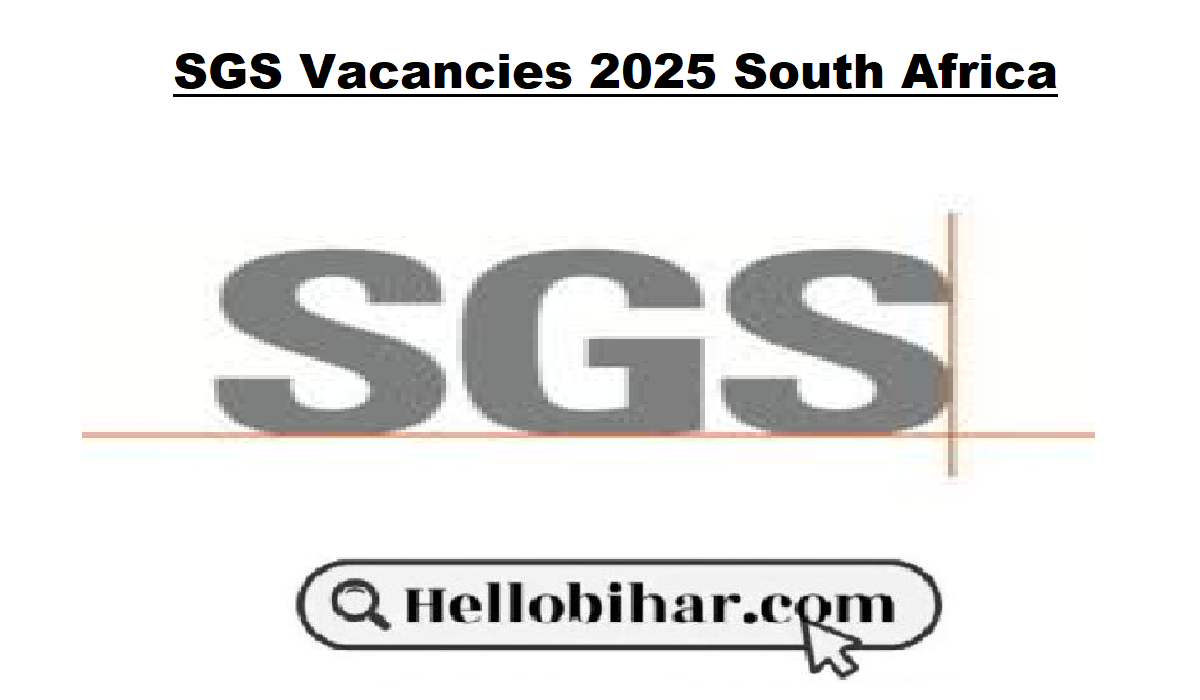 SGS Vacancies 2025 South Africa