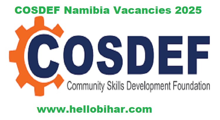 COSDEF Namibia Vacancies 2025